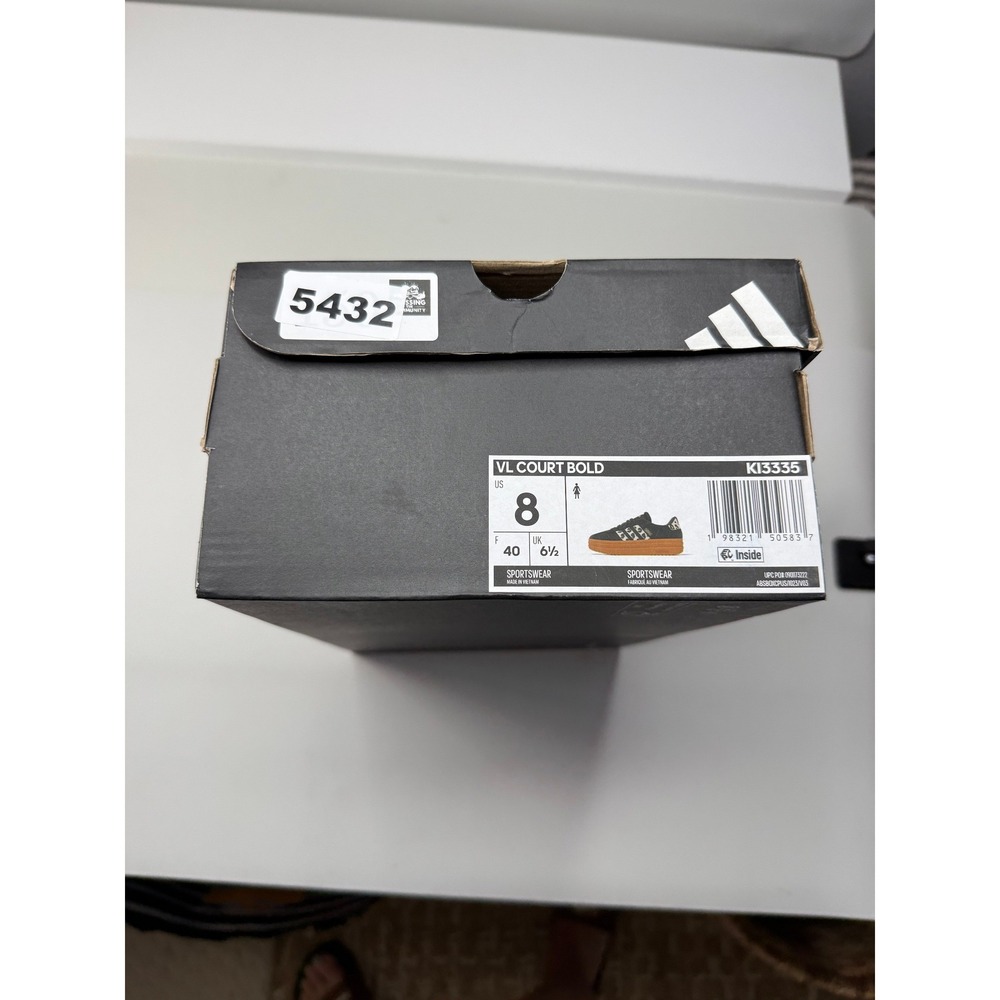 Adidas VL Court Bold Womens Platform Sneakers Brown Leopard KI3335 Size 8 NEW - Picture 9 of 9